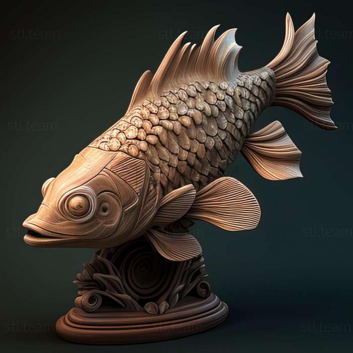 3D model Shubunkin fish (STL)